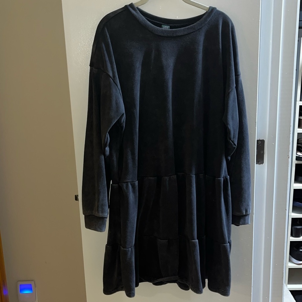 XXL GREY long sleeve dress